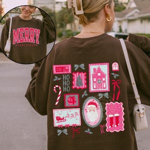 Preppy Christmas Sweatshirt, Christmas Frames Shirt, Tis The Season Christmas Shirt, Womens Holiday Tee, Christmas Santa Shirt, Xmas Gift