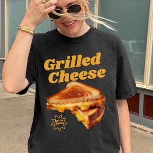Grilled Cheese Shirt, Food Lover Shirt, Foodie Gift, Funny Tshirt, Weirdcore Shirt, Trendy Aesthetic Shirts, Comfort Colors® Tee, Y2K Shirt