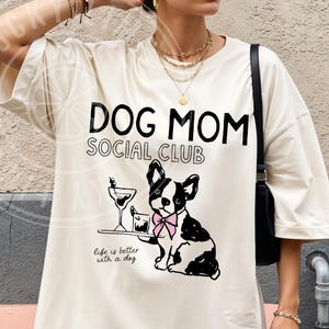 Dog Mom Shirt, Dog Mom Social Club, Dog Lover Gift, Fur Mama Tshirt, Life is Better With a Dog Shirt, Pet Lover Gift, In My Dog Mom Era Tee