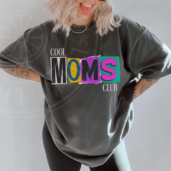 Cooles Mamas Club Shirt, Comfort Colors® Cooles Mama Shirt, Cooles Mamas Social Club Shirt, Mama-Leben-Shirt, Muttertagsgeschenk, Geschenk für Mama, Mama T-Shirt