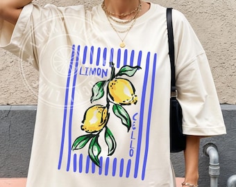 Comfort Colors® Limoncello Shirt, Lemon Shirt, Amalfi Coast, Italy Tshirt, Italian Summer Shirt, Preppy Summer, Lemon Tshirt, Cocktail Shirt