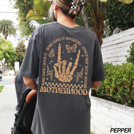Motherhood Shirt, Some Days I Rock It, Retro Mama Shirt, Rock Mom, Funny Mom Tshirt, Cute Mom Shirt, Mom Life Shirt, Comfort Colors® Tee