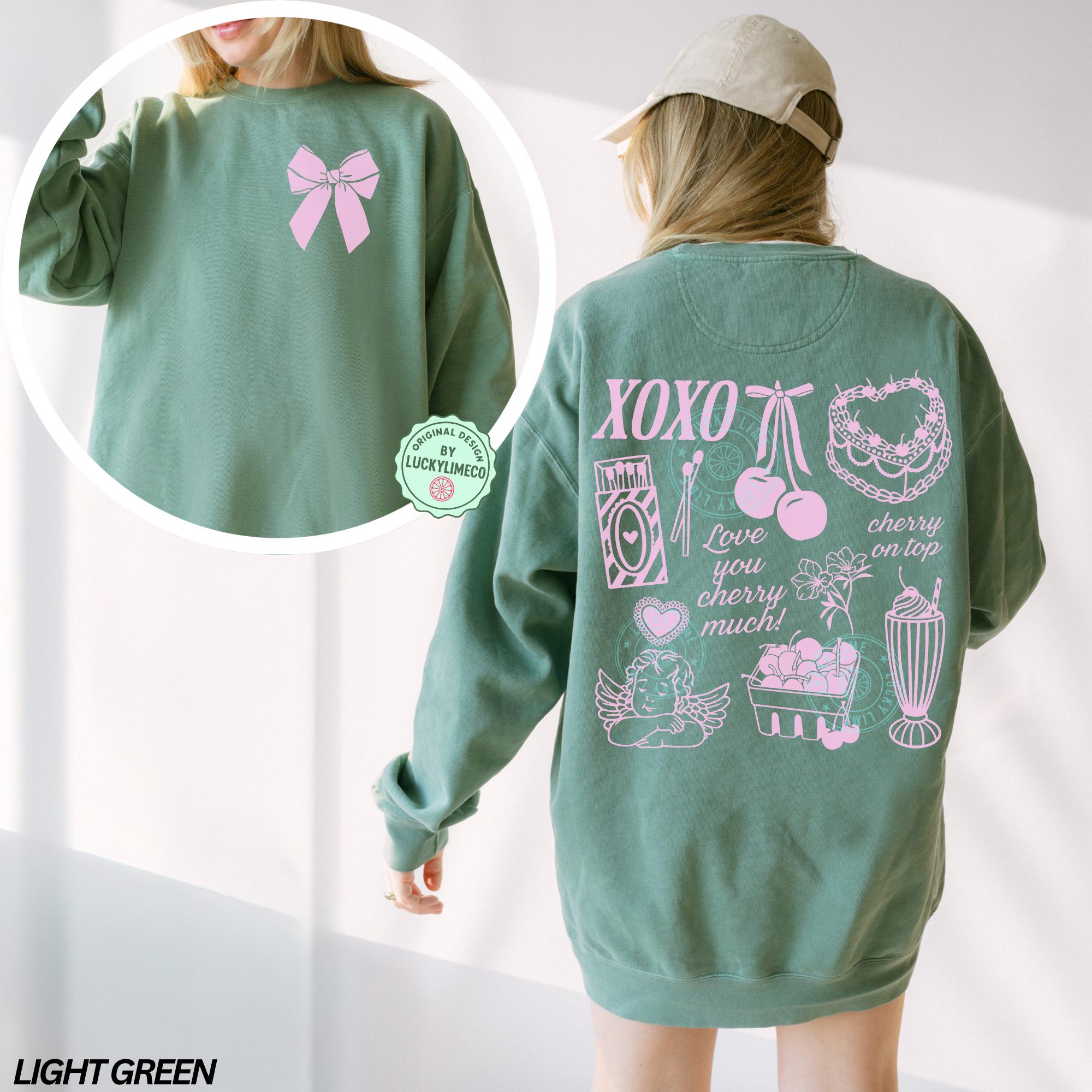 QOS Red & Pink Checkered Valentines Icon Sweatshirt