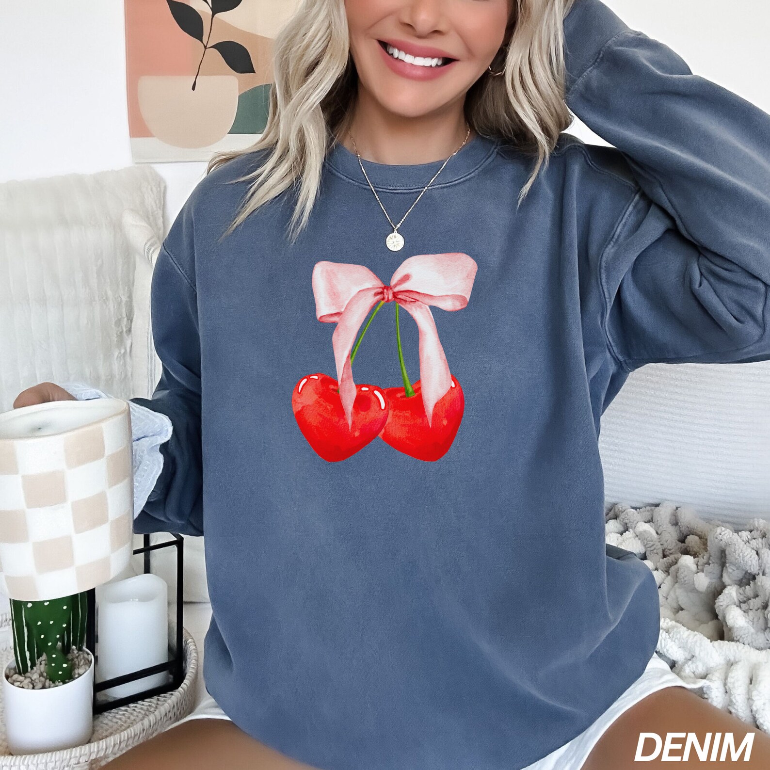 Coquette Touchdown Season in Orange Sweatshirt (Online Exclusive) main image 1