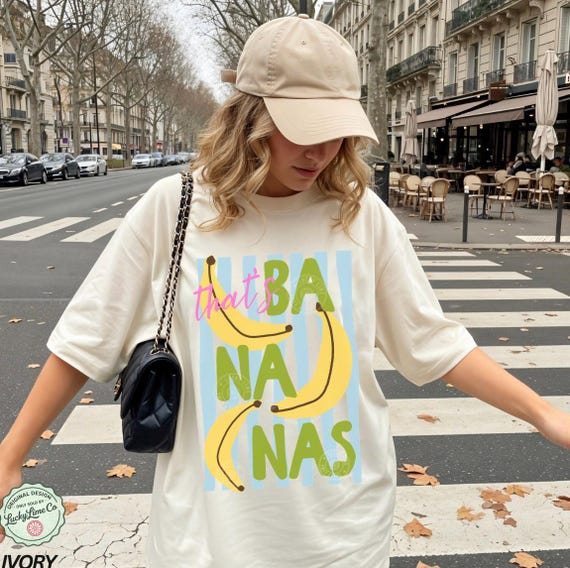 That’s Bananas Shirt, Summer Fruit Tshirt, Food Pun Shirt, Retro Summer Graphic Tee, Banana Graphic Tee, Trendy Summer Top, Comfort Colors®
