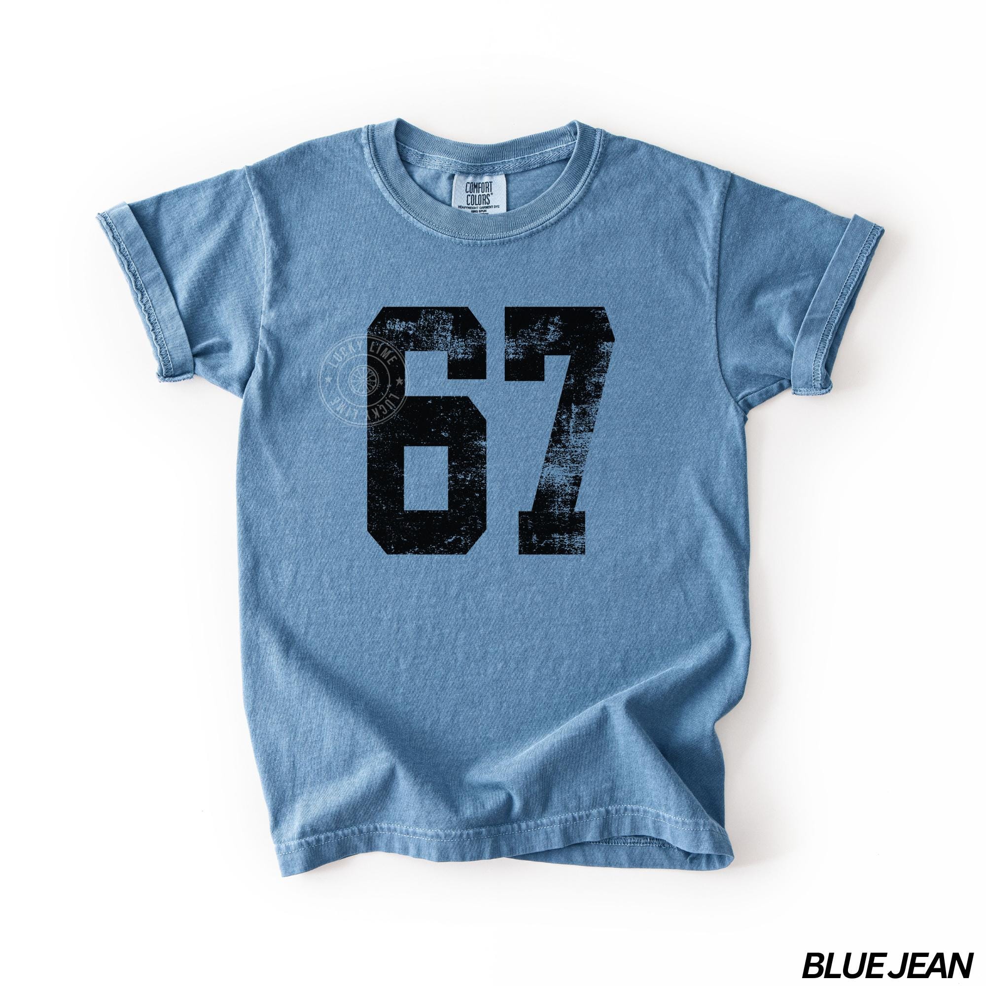 Kids 6 7 Shirt, Funny Trendy Shirt: Youth Comfort Colors® Six