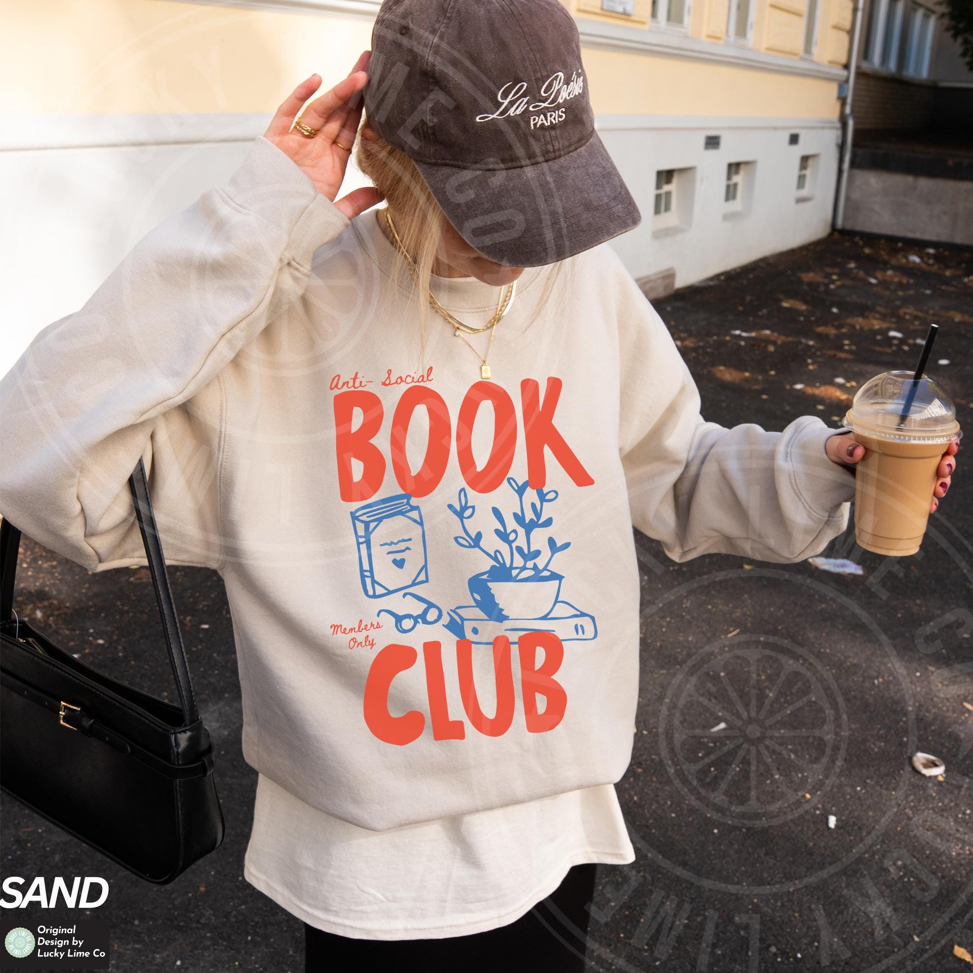 Sweatshirt Livres Et Café Lecture Bibliophile - Cadeau Lecteur Amateur Littérature
