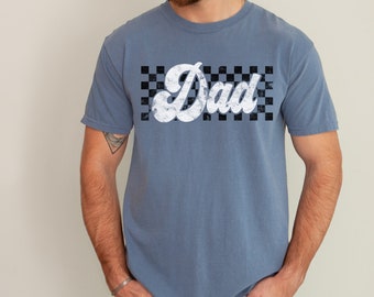 Checkered Dad Shirt, Retro Dad Shirt, Father's Day Gift, Dad