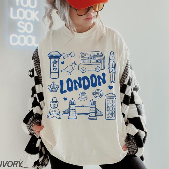 London Shirt, Comfort Colors® London England Shirt, Travel Shirt, Vacation Tshirt, Womens Vacation Tee, Gift for Traveler, Summer Shirt