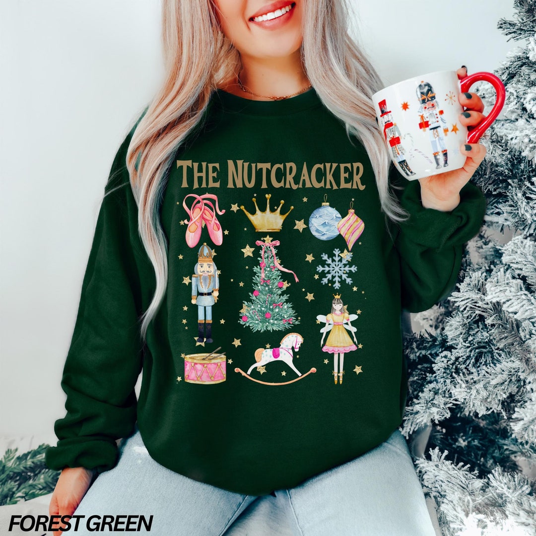 Crew-neck sweatshirt with Nutcracker graphics