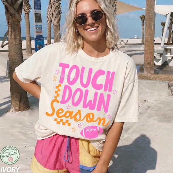 Touchdown Season Shirt, Football Game Day Tee, Football Season, Team Spirit Graphic Tee, Comfort Colors® Football Tshirt, Football Mom Shirt