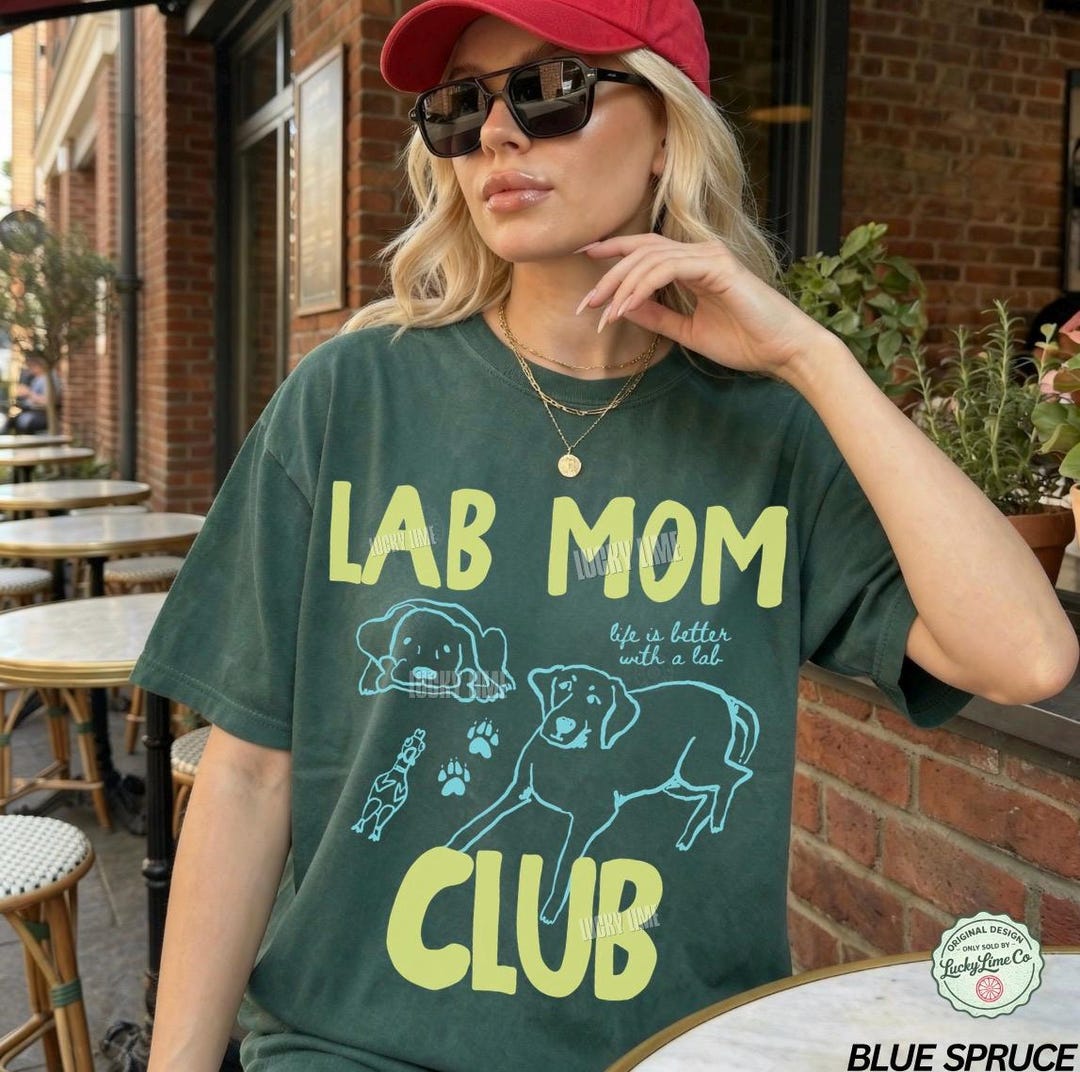 Lab Mom Club Shirt, Labrador Retreiver Dog Mom Shirt, Dog Lover Gift ...