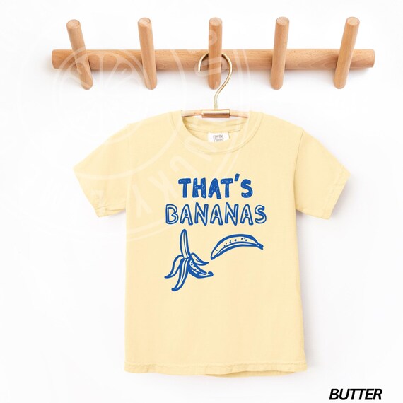 Kids That’s Bananas Shirt, Banana Tshirt, Retro Fruit Shirt, Youth Summer Tee, Girls Tee, Cute Kids Shirt, Kids Graphic Tee, Comfort Colors®