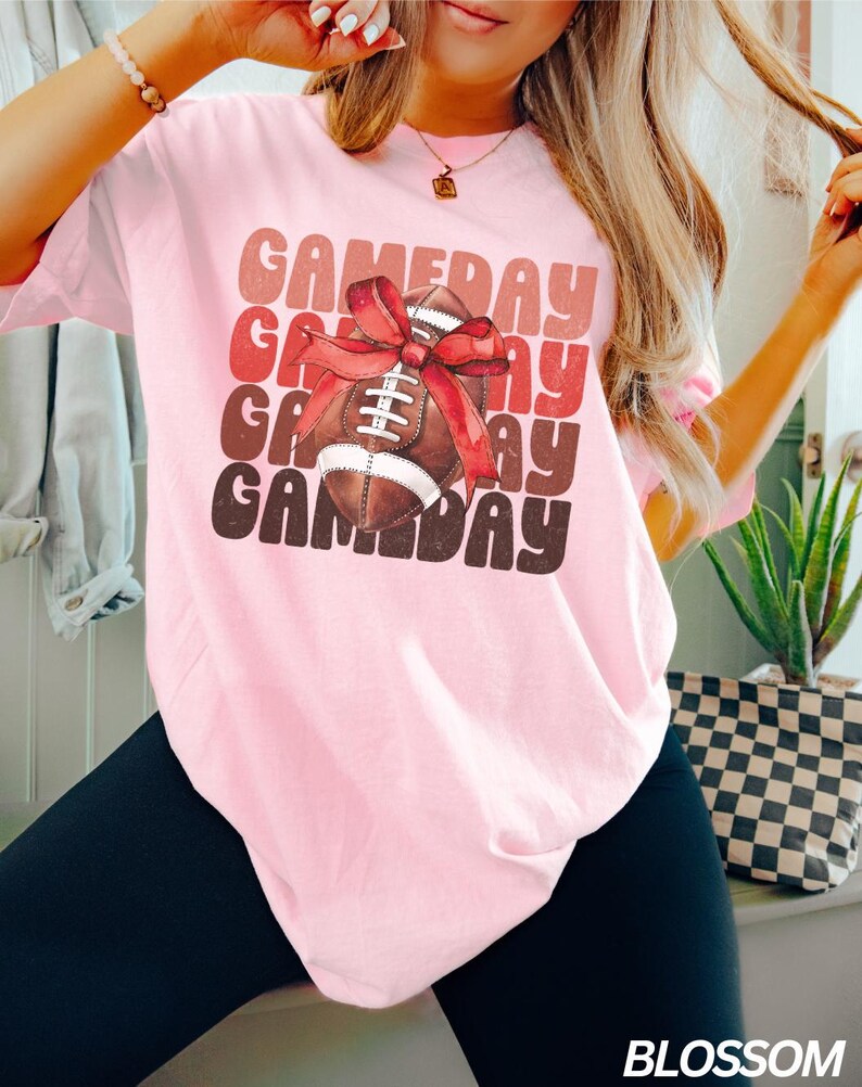 Coquette Game Day Shirt, Football Game Day Tshirt, Football Mom, Sports