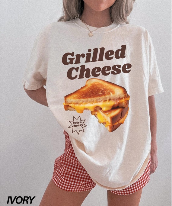 Grilled Cheese Shirt, Food Lover Shirt, Foodie Gift, Funny Tshirt, Weirdcore Shirt, Trendy Aesthetic Shirts, Comfort Colors® Tee, Gag Gift