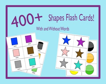 400+ Shapes Flash Cards!