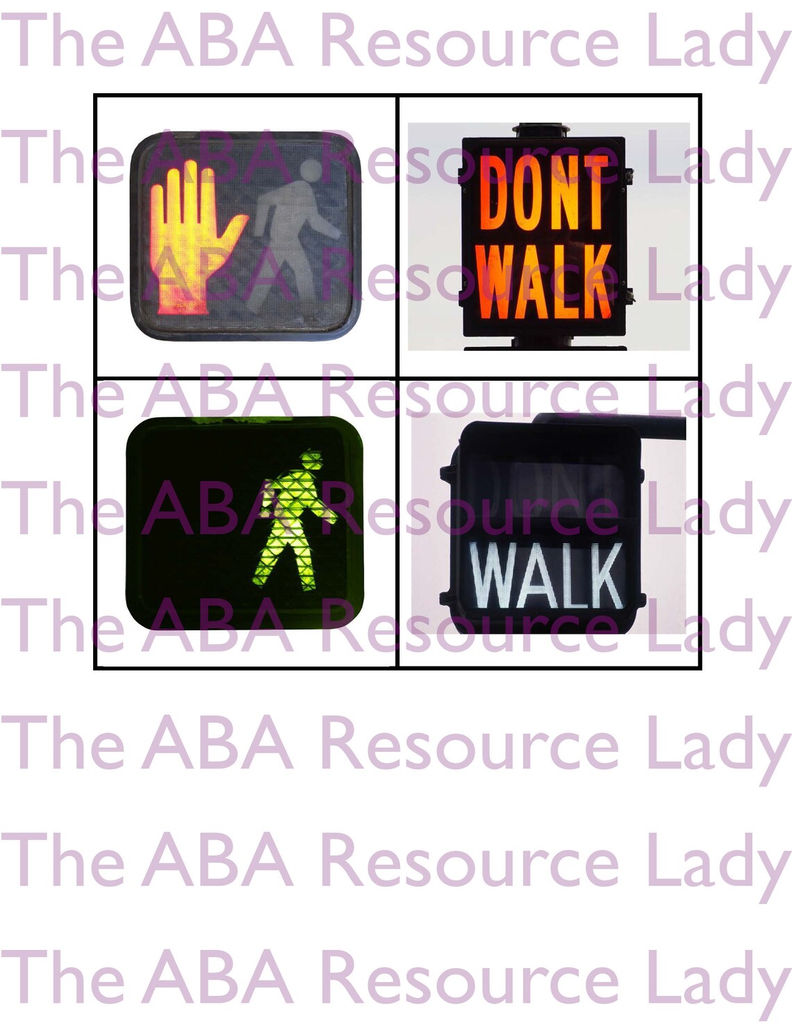 Community & Safety Signs Flash Cards Etsy