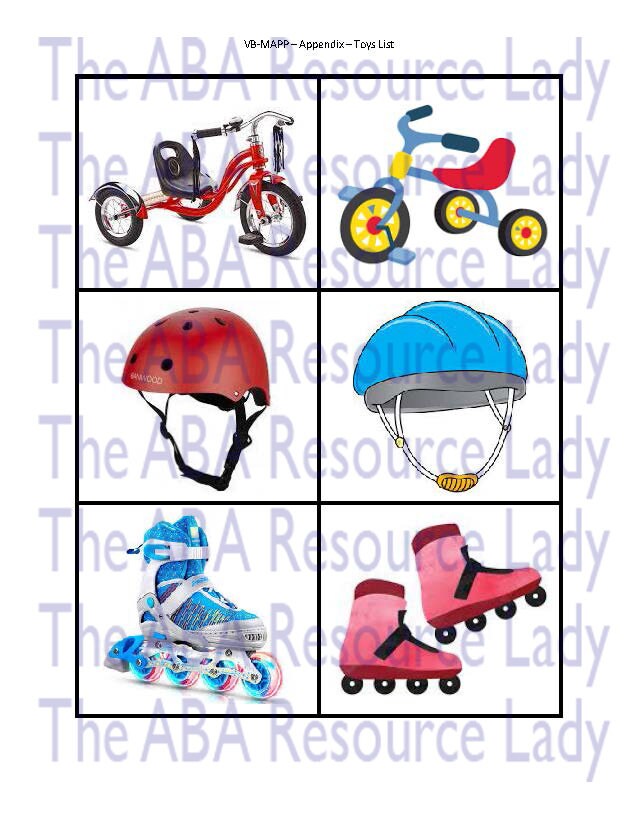 60 Toys Flash Cards - VB-MAPP Appendix List - Etsy