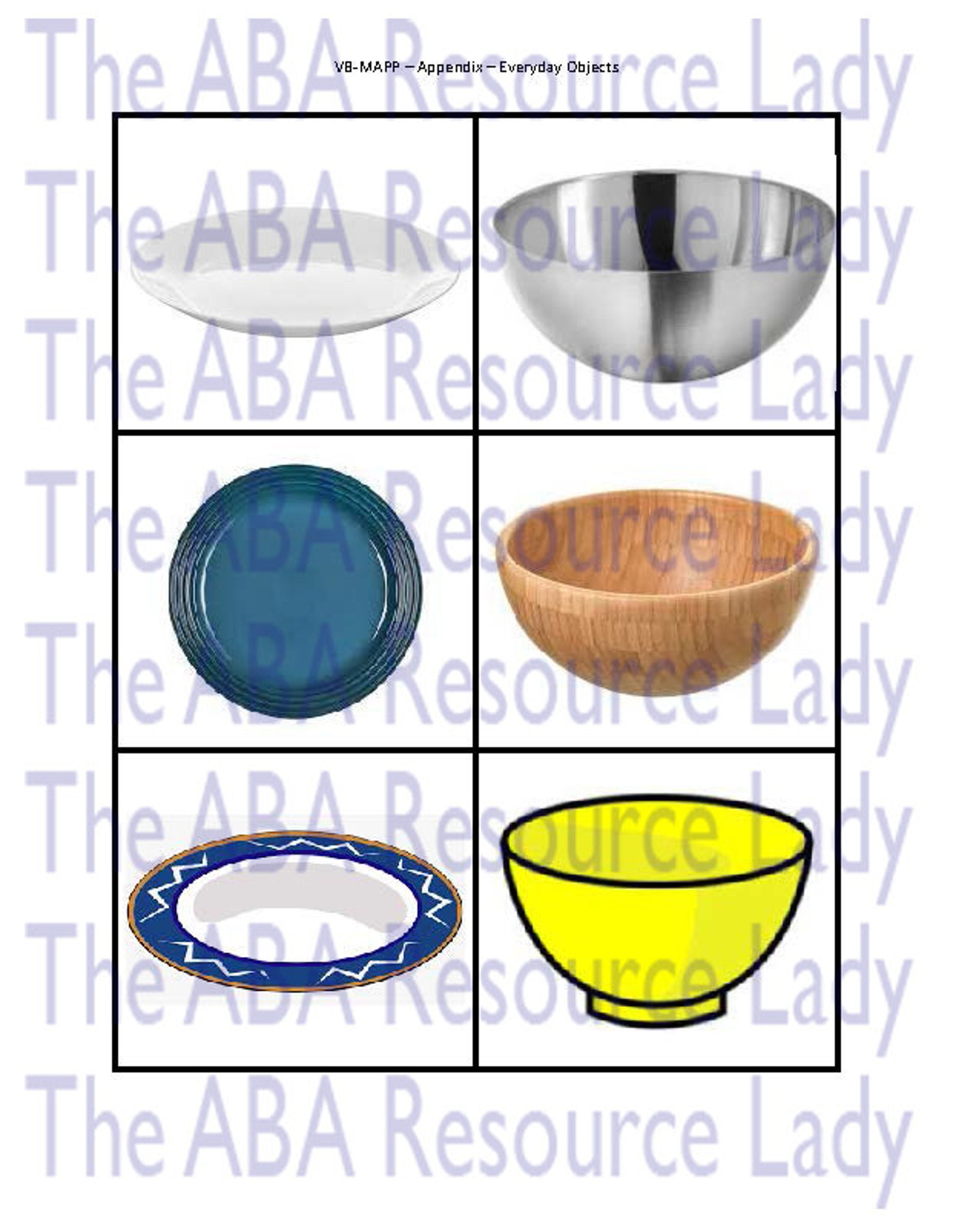 140+ VB-MAPP Flash Cards - Everyday Objects Appendix List - Etsy