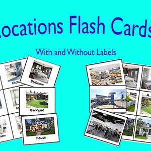 Drehorte Flash Cards! - Mit und ohne Etiketten