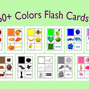 60+ Colors Flash Cards!
