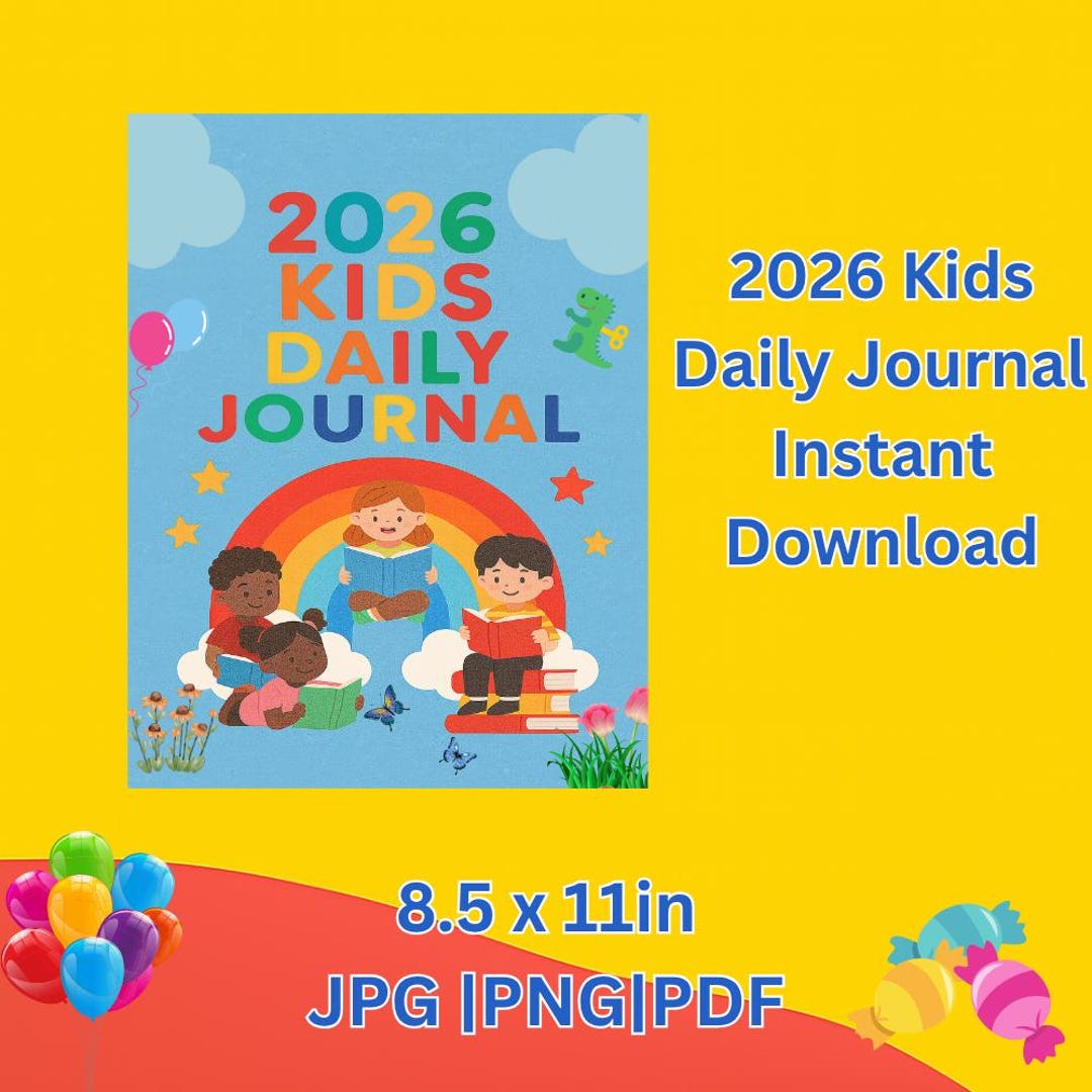 2026 Kids Daily Journal Printable | Fun & Mindful Daily Planner for ...