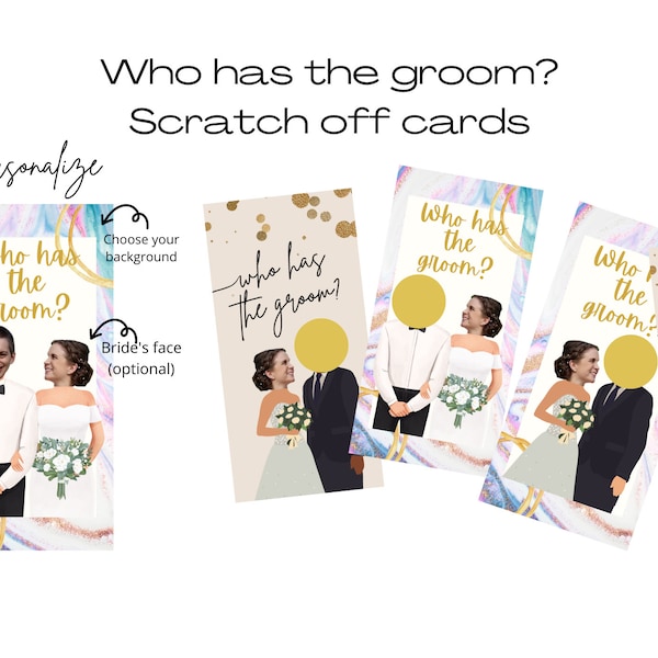 Bridal Shower Scratch Off Etsy