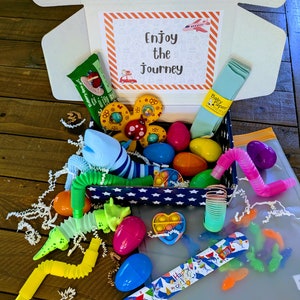 Airplane Travel Busy Kit for Babies & Toddlers (0-18 months). Sensory and fidget toys. SUMMER BREAK