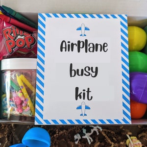 Airplane Travel Survival Kit for Sensory Kids