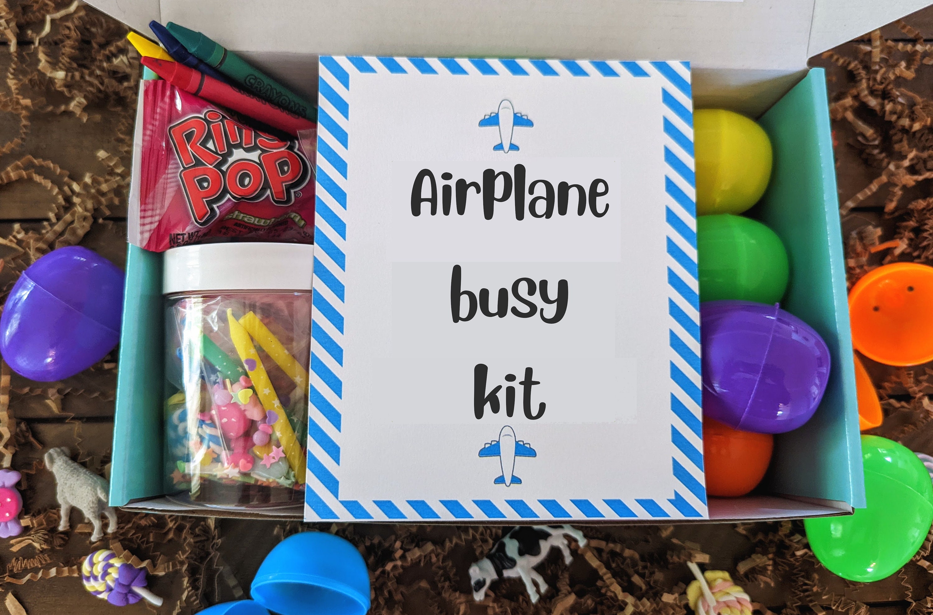 Airplane Busy Kit for Kids 310 Yrs. W/ Playdoh Activities Etsy