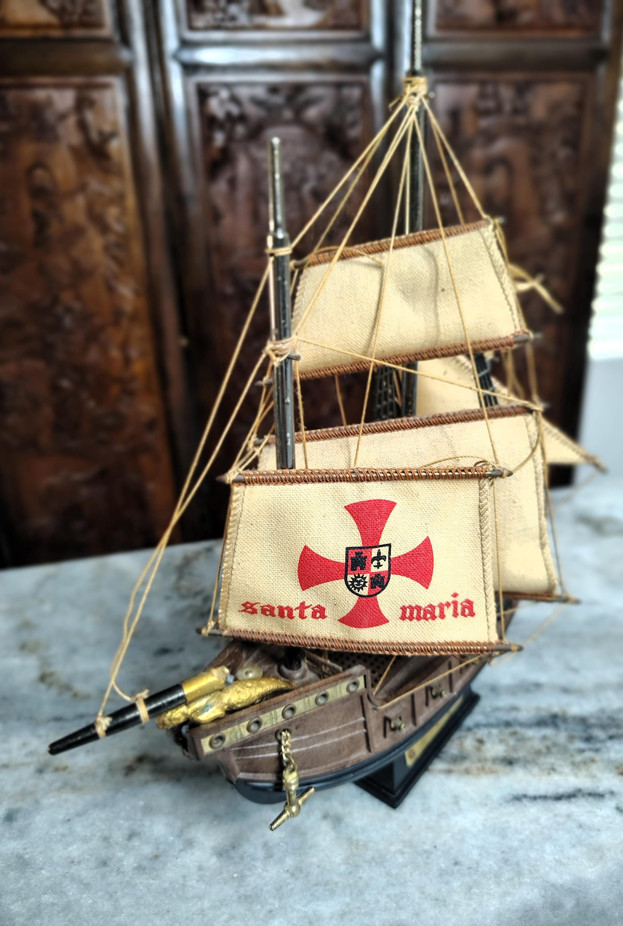 Vintage Santa Maria Ship AM Transistor Radio Replica - Kitschy