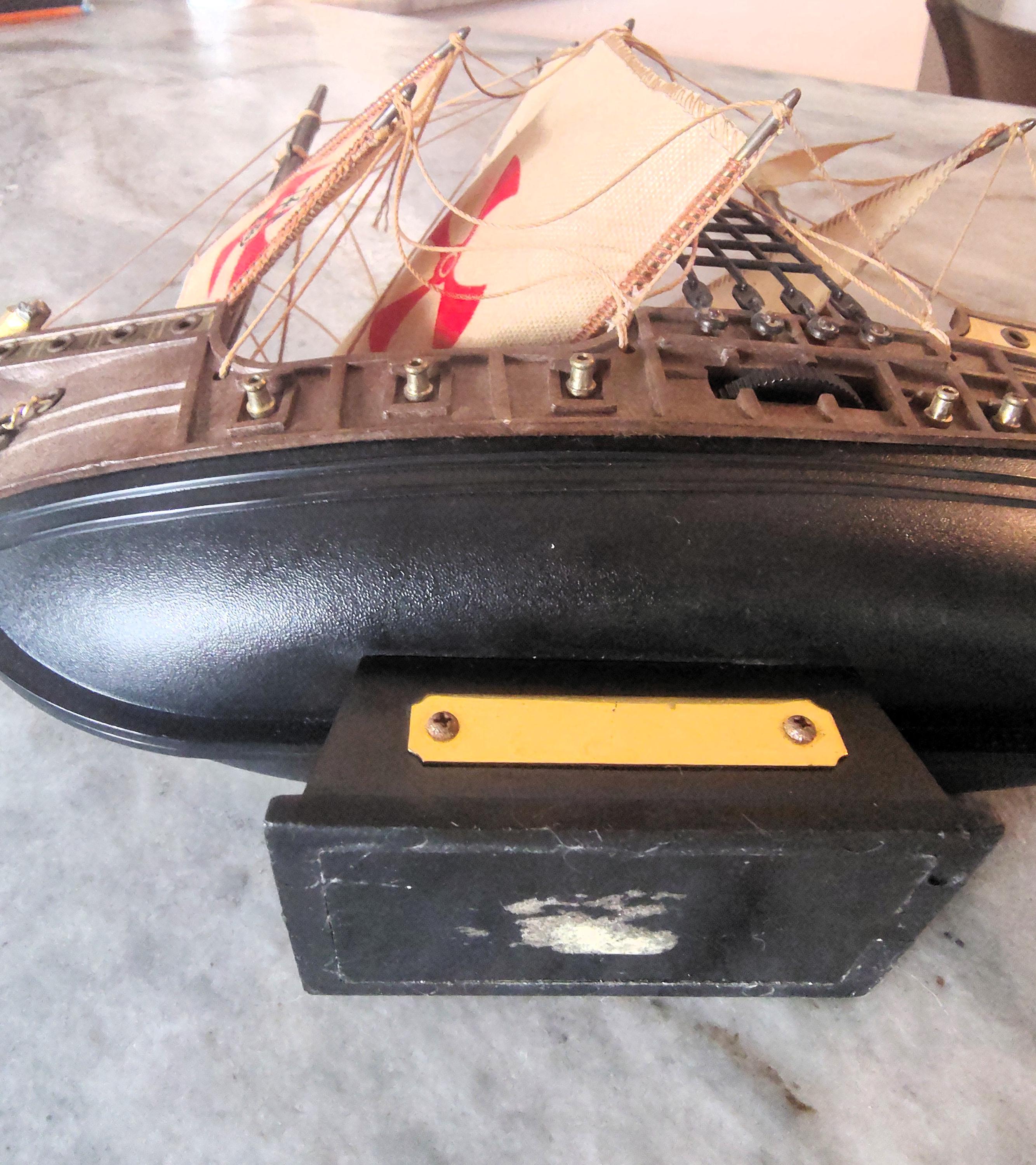 Vintage Santa Maria Ship AM Transistor Radio Replica - Kitschy