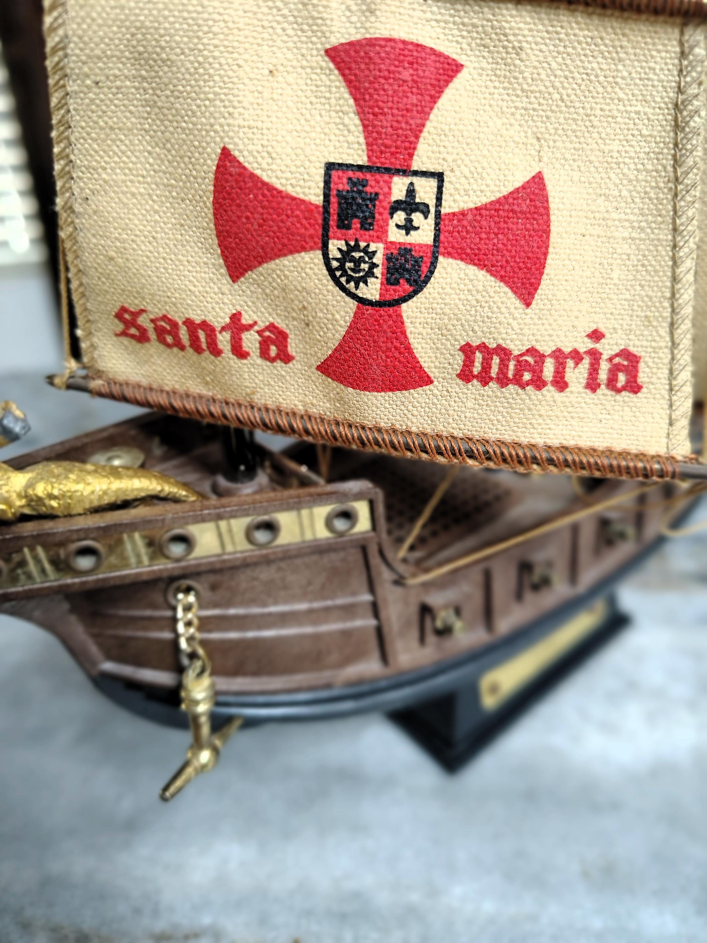 Vintage Santa Maria Ship AM Transistor Radio Replica - Kitschy