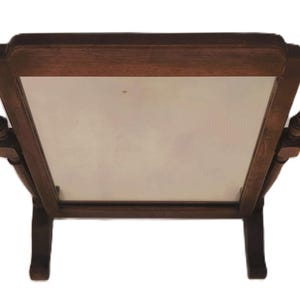 Vintage Colonial or Victorian Style Shaving Mirror - Adjustable Wooden Vanity Mirror