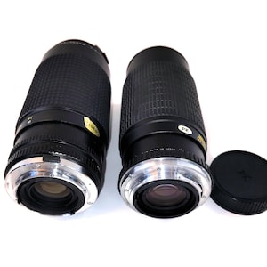 Vintage Tokina AT-X 50-250mm & Osawa MC 80-200mm Lens Set