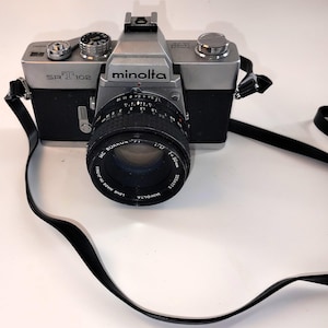 Vintage Minolta SRT 102 Camera with 50mm Lens