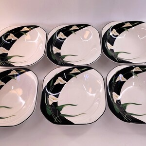 Sango Black Lily Dinnerware - Etsy