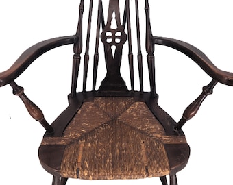 Antique Grand Ledge Chair Company Chair – Vintage Oak Mission-Style Accent