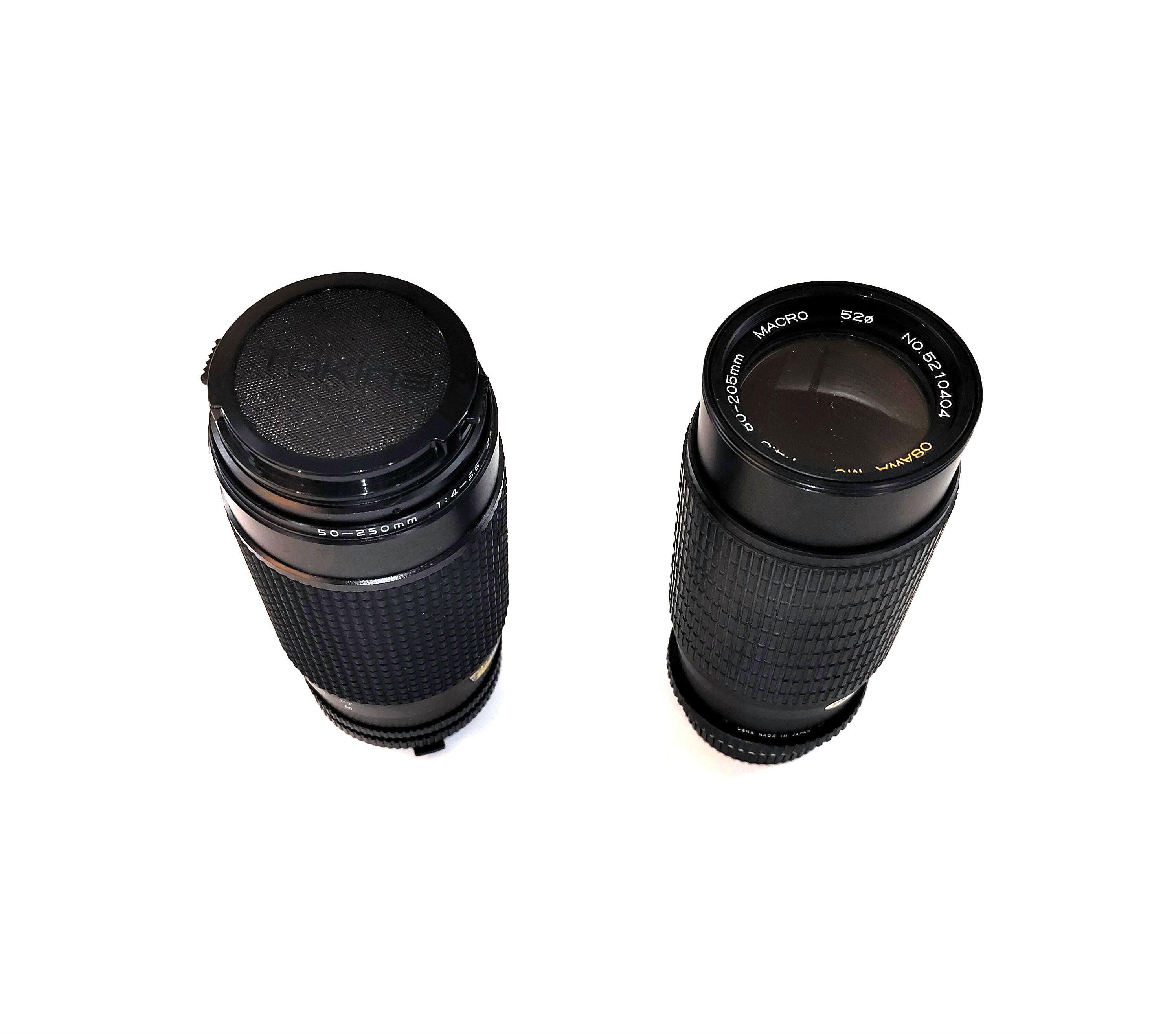 Vintage Tokina AT-X 50-250mm & Osawa MC 80-200mm Lens Set - Etsy