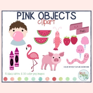 Objets roses Clipart
