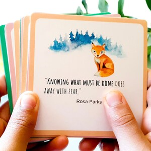 Affirmation Cards for Kids with Inspirational Quotes, Motivational Gift for Self-Esteem, Unique Stocking Stuffer and Mindful Gift