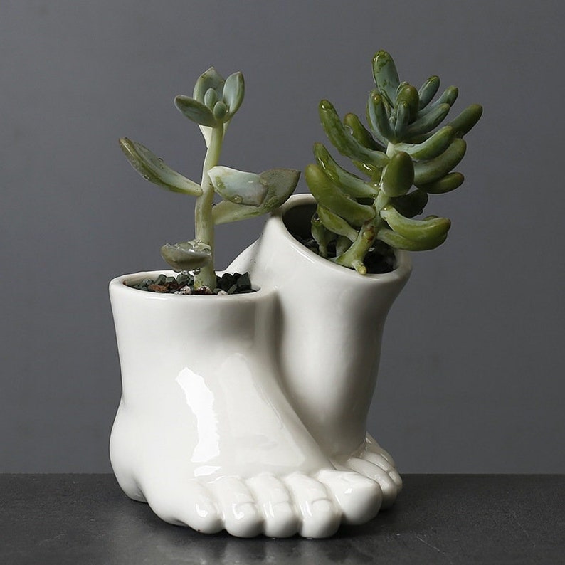 FEET Feet Planter Foot Shaped Pot Female Feet Vasegift Etsy