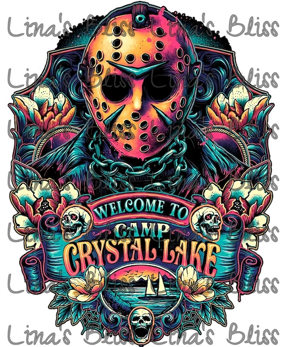 Jason Voorhees Welcome to Camp Crystal Lake, Halloween Jason Voorhees, Jason Voorhees Png Digital Silhouette Clip art for All your Designs