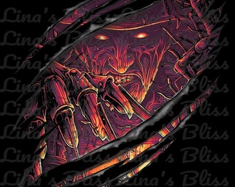Halloween Freddy Krueger Elm Street Silueta digital PNG Clip art para todos tus diseños