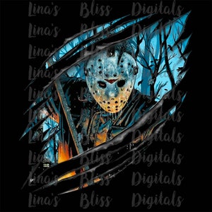 Jason Voorhees I Love Camping, Halloween Jason Voorhees, Digital Silhouette PNG Clip art for All your Designs