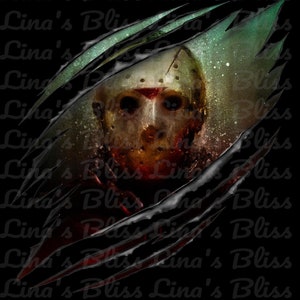 Jason Voorhees I Love Camping, Halloween Jason Voorhees, Digital Silhouette PNG Clip art for All your Designs