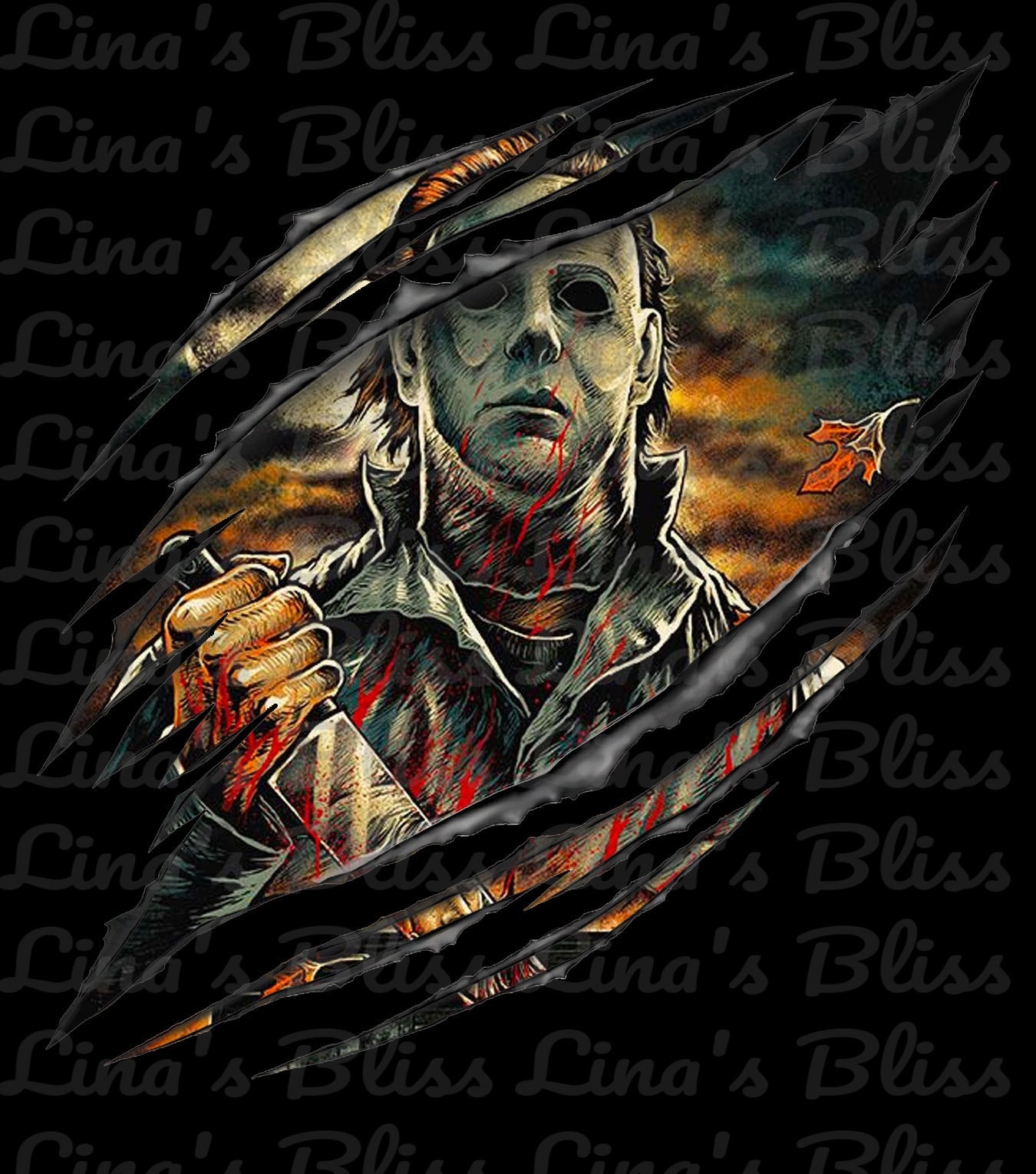 Michael Myers Halloween Sublimation Haddonfield Digital Etsy