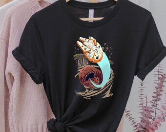 Star Wars Unisex Shirts Millennium Falcon, Star Wars Shirts, Star Wars Men, Women T-shirts, Millennium Falcon Retro Shirt, Vintage Star Wars