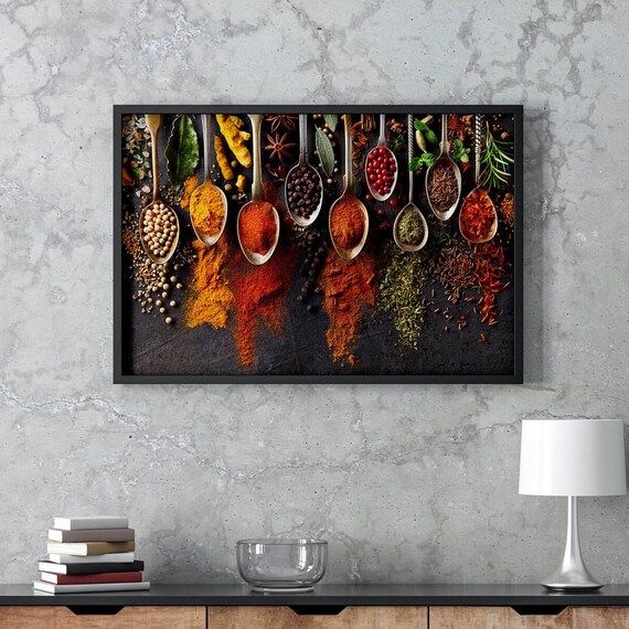 Herbs and Spices Wall Art, Stunning Print Wall Art, Home