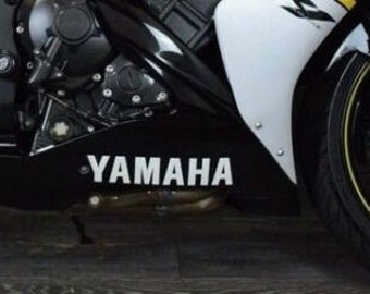 YAMAHA Répliques de pans creux autocollants logo 2x vinyle YZF R1 FZR1000R Fazer TZR